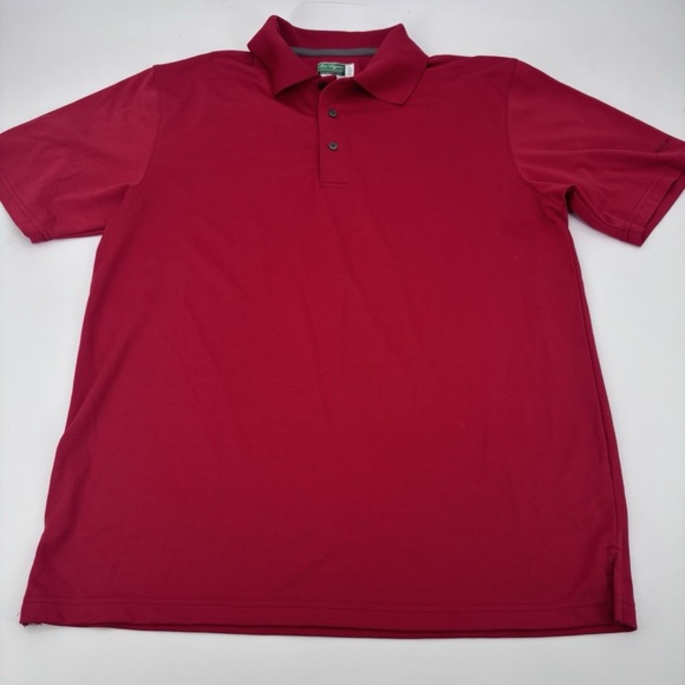 Ben Hogan Mens L Red Performance Golf Polo Shirt Moisture Wicking‎ Athletic
